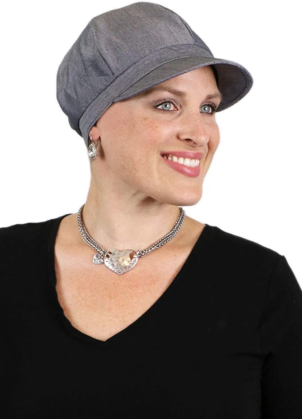 Hats Scarves & More Chemo Headwear for Women Summer 100% Cotton Newsboy Cancer Hats 50  UPF Sun Protection Brighton