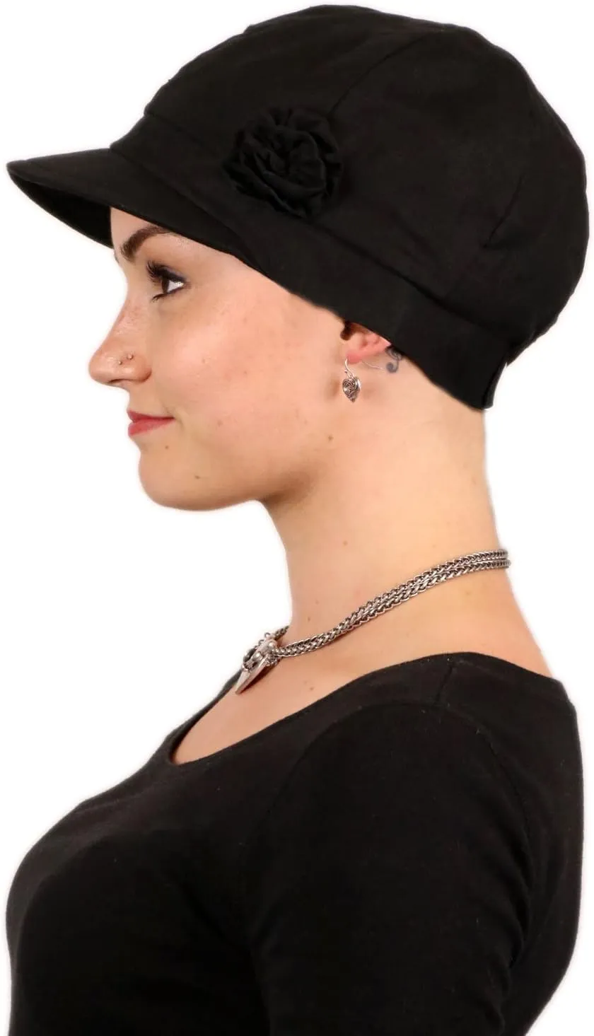 Hats Scarves & More Chemo Headwear for Women Summer 100% Cotton Newsboy Cancer Hats 50  UPF Sun Protection Brighton