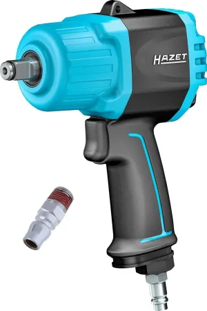 HAZET impact wrench 9012TT I Max. loosening torque1622ft-lbs/t 2200 Nm, square drive 12.5 mm (1/2 inch) I High-performance double-hammer impact wrench- compact and lightweight with Twin-Turbo