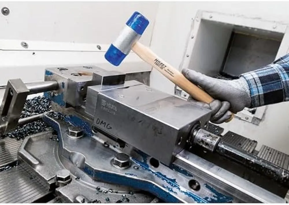 HAZET plastic soft-face mallet 1951-32 I low-rebound I impact-resistant cellulose acetate hammer heads I hammer head mm 1.26inches/32 mm I robust style made of ash