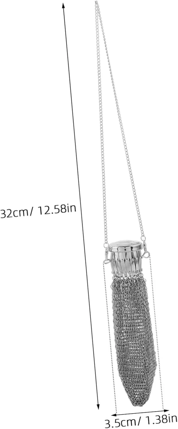 Healifty Retro Purse Vintage Twist Lid Coin Box for Collectors Stainless Steel Mesh Change Holder