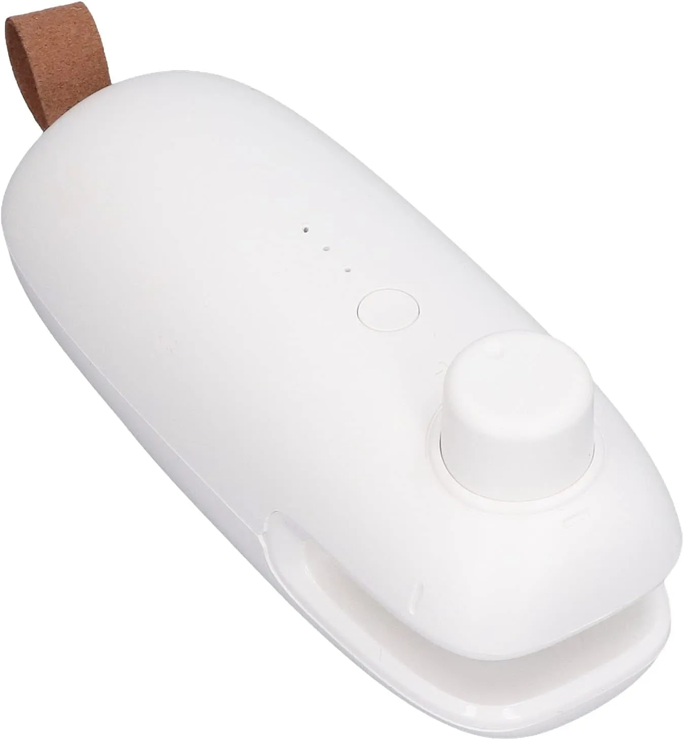 Heat Bag Sealer USB Charging Cutter Sealing Cutting Machine Tool for Storage Organization Camping (White)