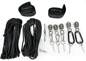 Heavy Rope Hoist Stainless Steel Pulley System with Storage Straps for Kayak Hanger Cargo Ceiling Storage Overhead Storage Watercraft Garage Storage Kayak Wall Hanging Sling Rope Tightening System