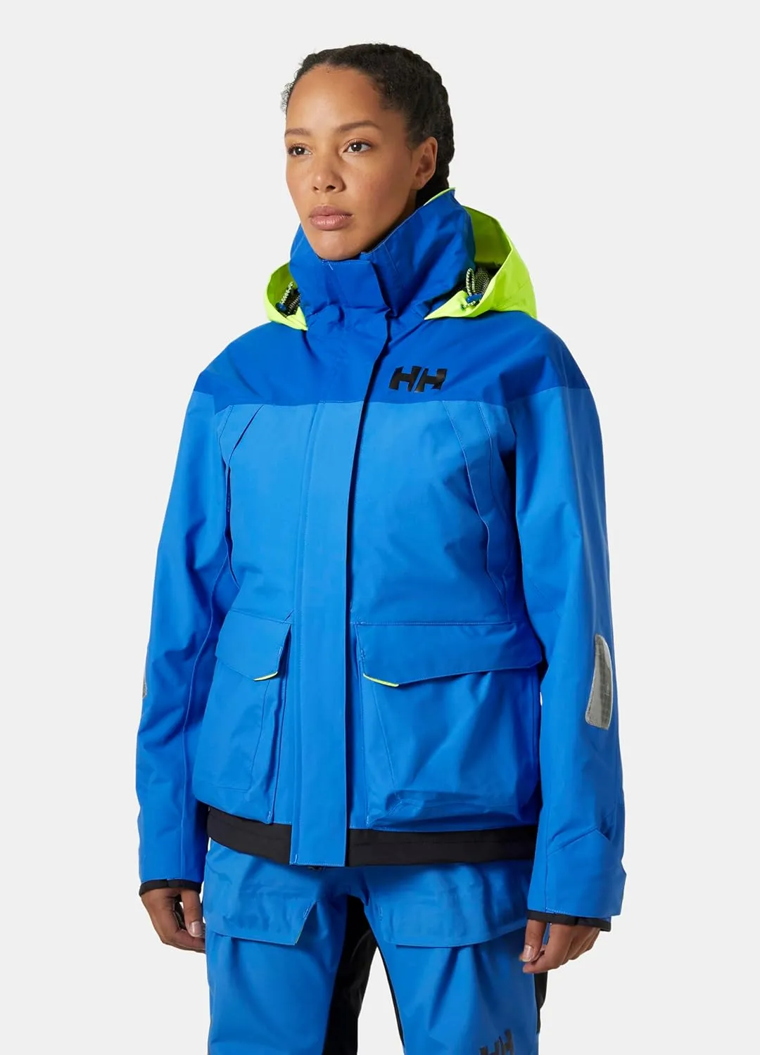 Helly-Hansen Pier 3.0 Waterproof Jackets for Women Featuring Windproof Sailing Fabric and Packable Neon Yellow Hood