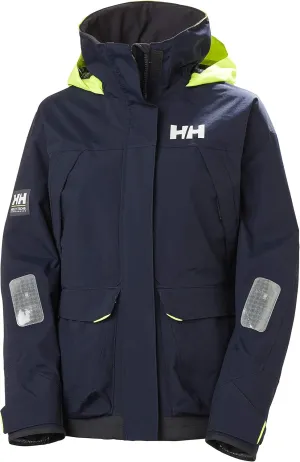 Helly-Hansen Pier 3.0 Waterproof Jackets for Women Featuring Windproof Sailing Fabric and Packable Neon Yellow Hood