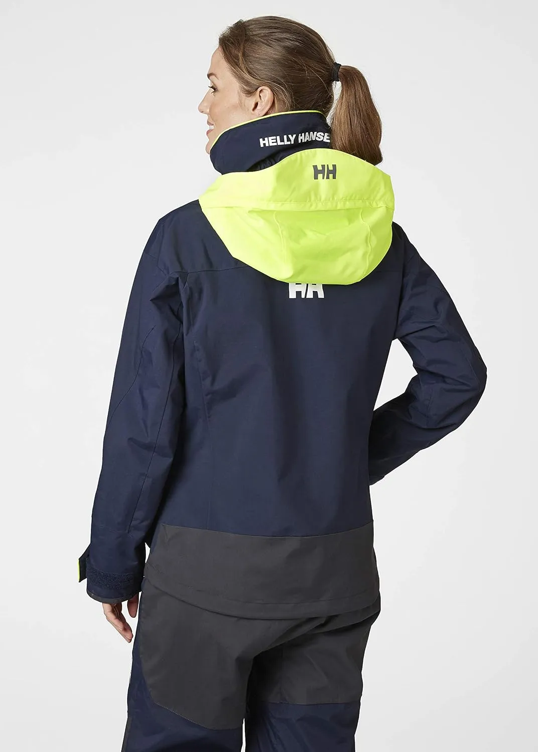 Helly-Hansen Pier 3.0 Waterproof Jackets for Women Featuring Windproof Sailing Fabric and Packable Neon Yellow Hood