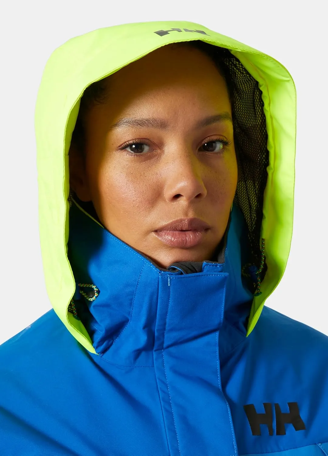 Helly-Hansen Pier 3.0 Waterproof Jackets for Women Featuring Windproof Sailing Fabric and Packable Neon Yellow Hood