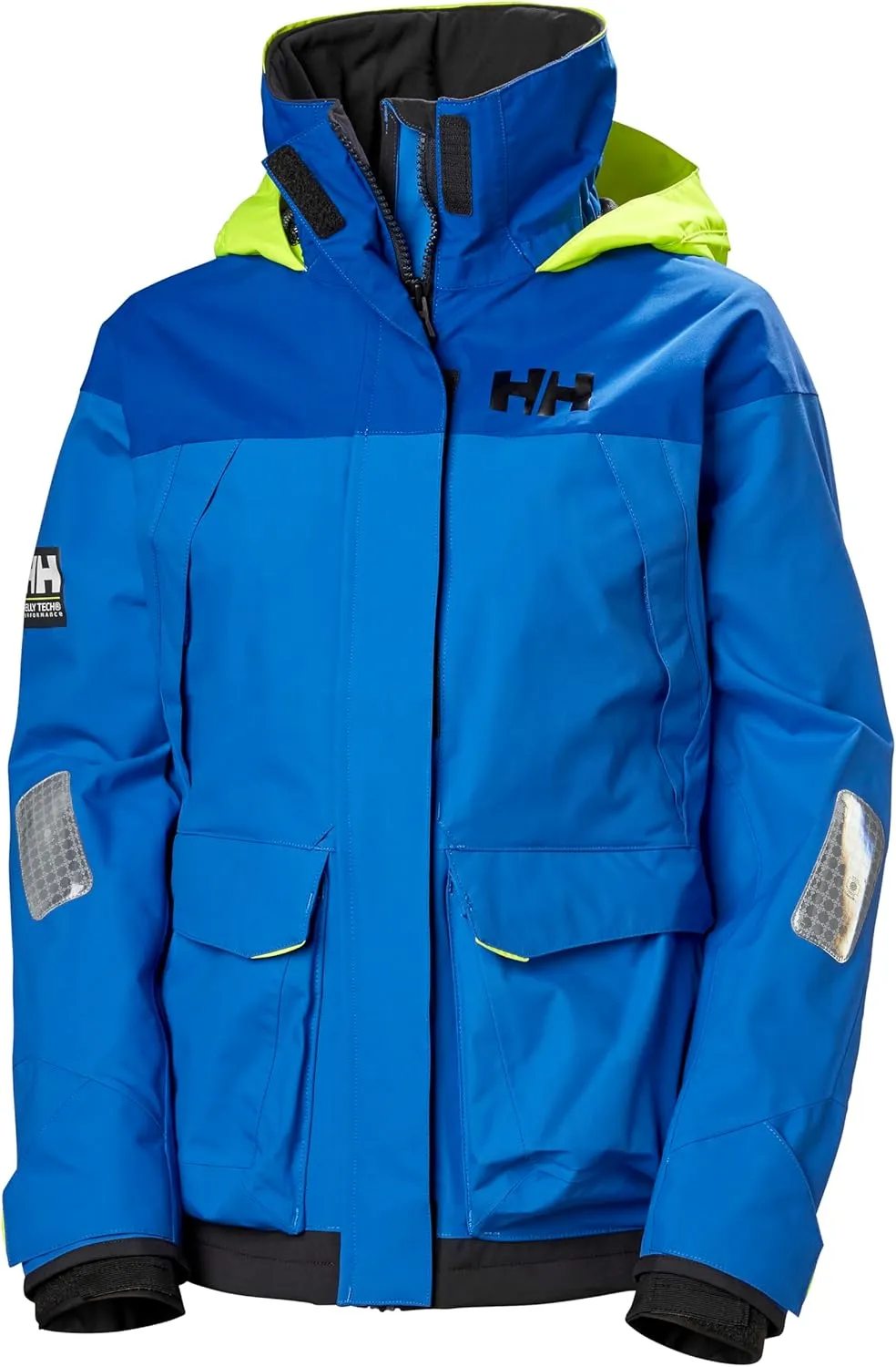 Helly-Hansen Pier 3.0 Waterproof Jackets for Women Featuring Windproof Sailing Fabric and Packable Neon Yellow Hood