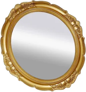Hemoton Vintage Mirror 1pc Wall Makeup Mirror Retro Style Led Makeup Mirror Cosmetic Mirror Storage for Women