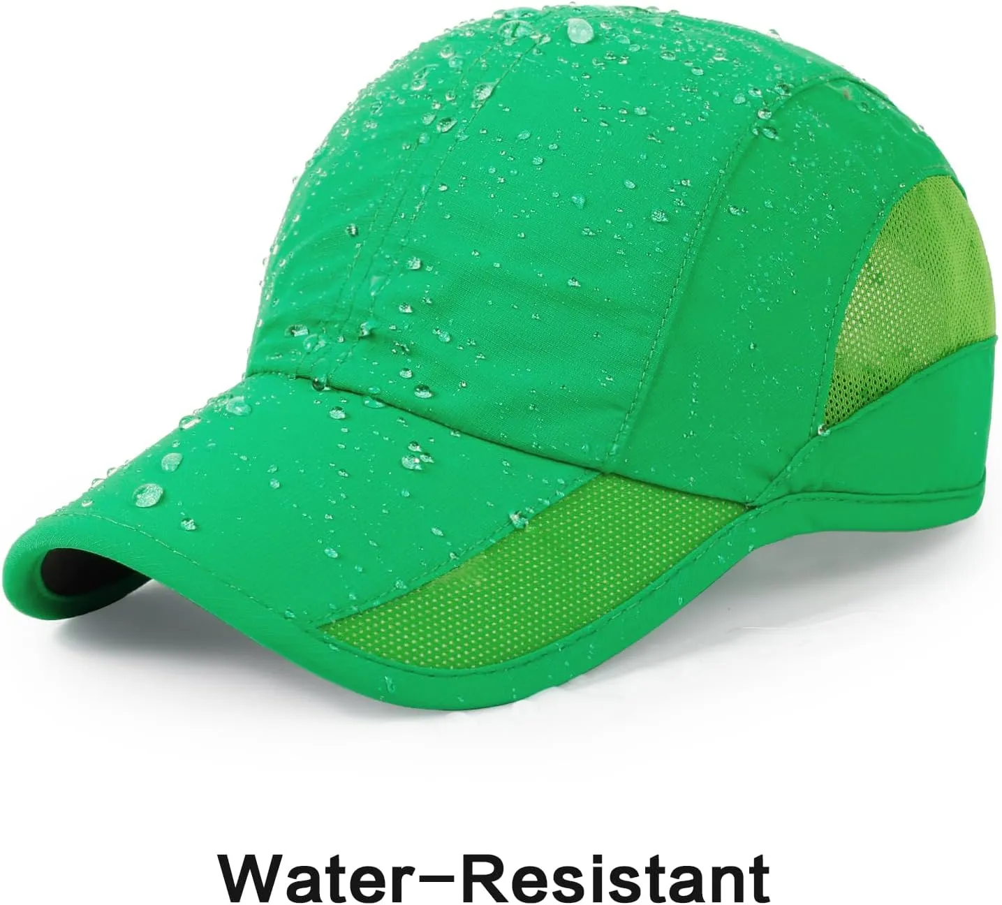 HH HOFNEN Quick Dry Baseball Cap Unstructured Running Cap Water-Resistant UPF 50  Mesh Golf Sun Hats for Men Women