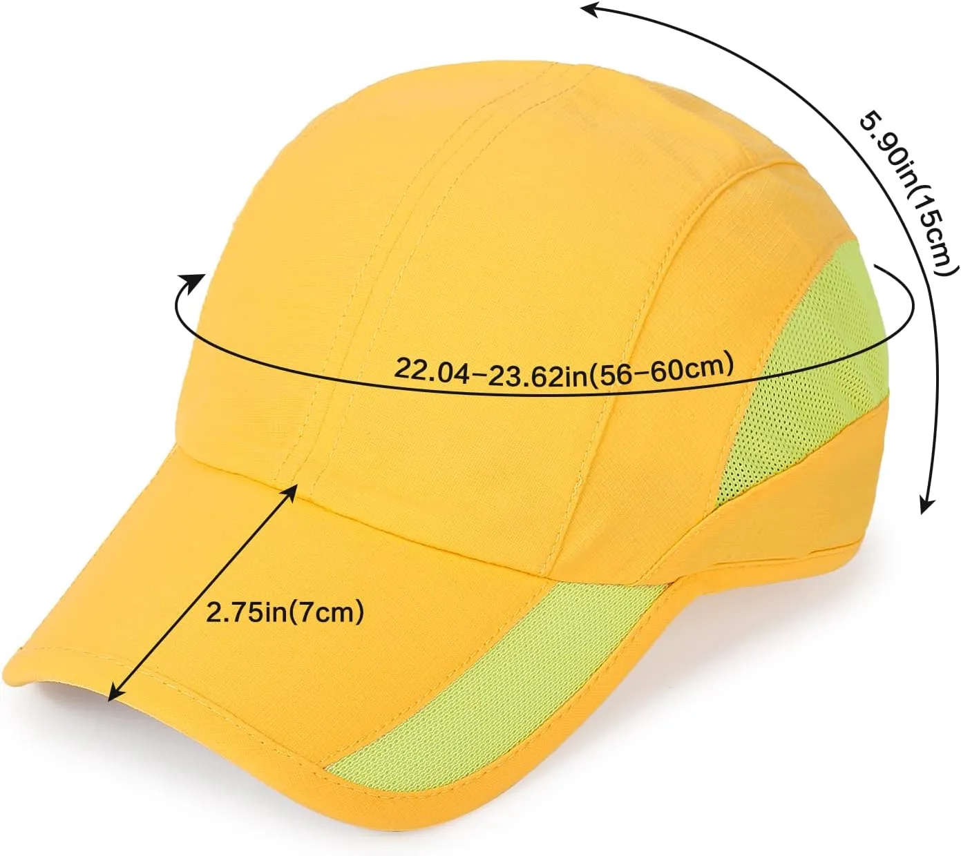 HH HOFNEN Quick Dry Baseball Cap Unstructured Running Cap Water-Resistant UPF 50  Mesh Golf Sun Hats for Men Women