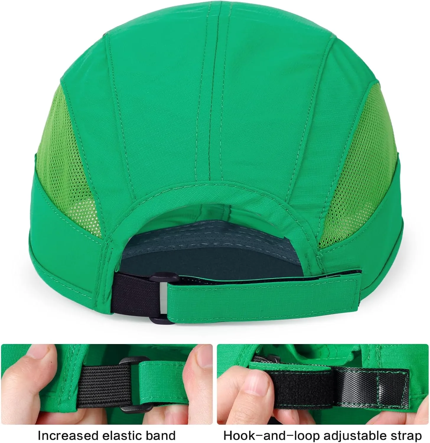 HH HOFNEN Quick Dry Baseball Cap Unstructured Running Cap Water-Resistant UPF 50  Mesh Golf Sun Hats for Men Women
