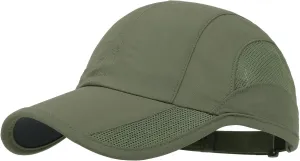 HH HOFNEN Quick Dry Baseball Cap Unstructured Running Cap Water-Resistant UPF 50  Mesh Golf Sun Hats for Men Women