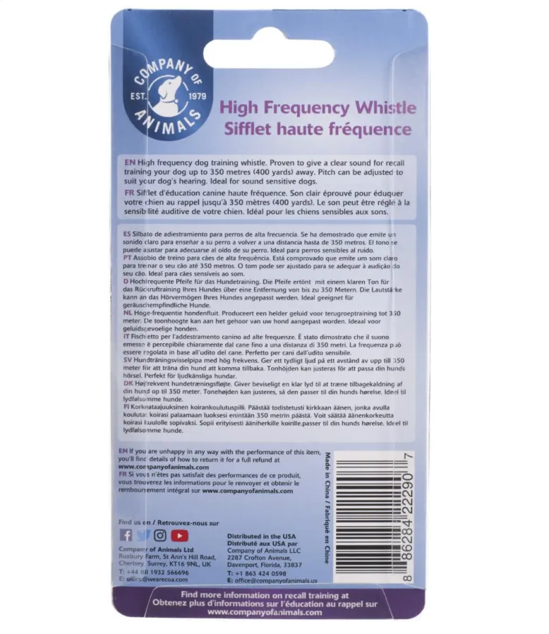 High Frequency Dog & Puppy Whistle