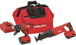 Hilti 03497682 SFH 18A and WSR 18-A 18-volt Cordless Impact Driver and Reciprocating Saw Combo Including Soft Case