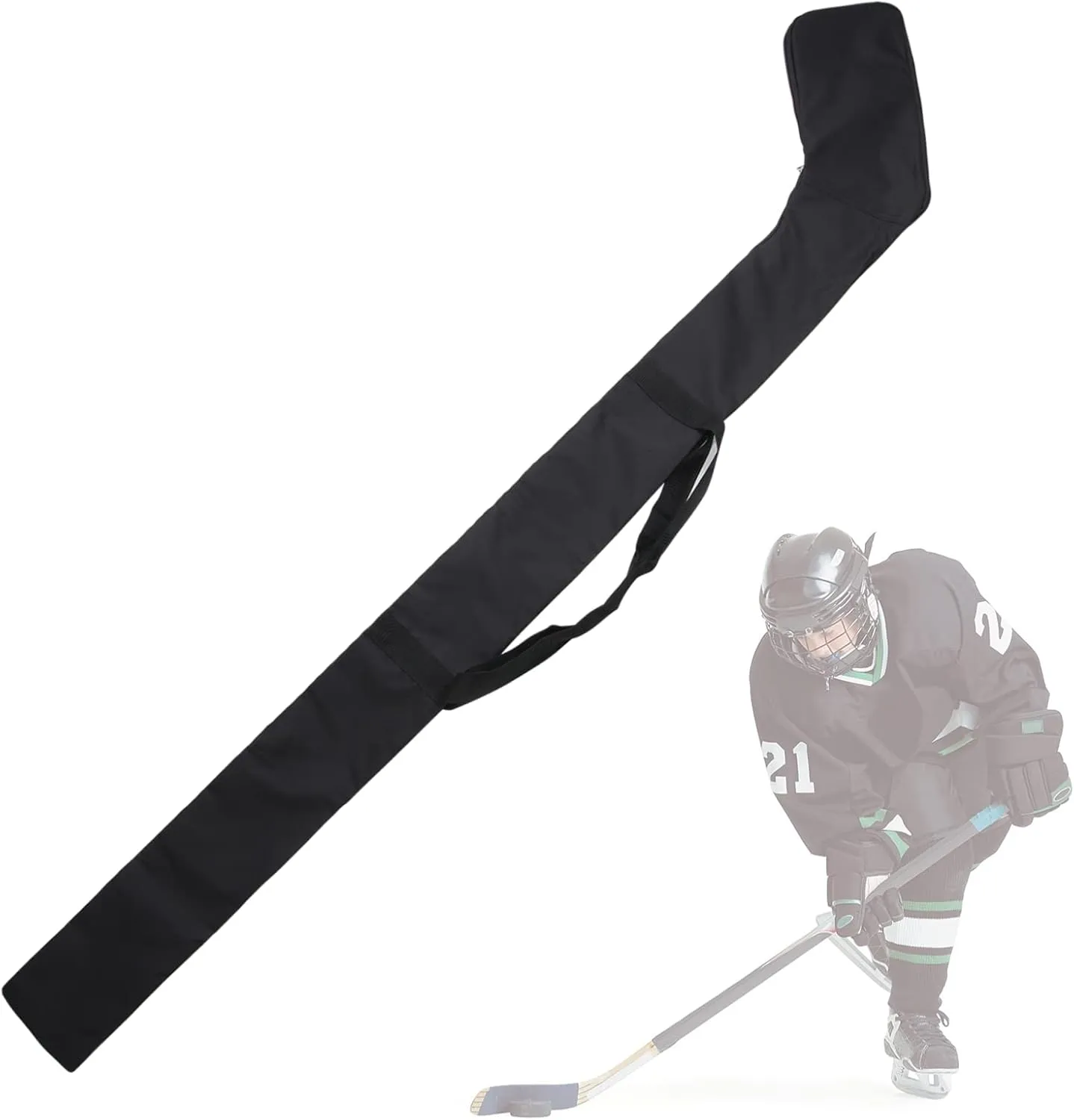 Hockey Storage Bag - Dual Shoulder Straps, Ice Field Hockey Stick Carrier, 57 x 13 inches