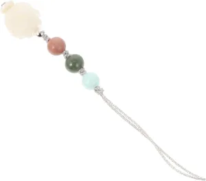 Homoyoyo Elegant Jade Cell Phone Strap Phone Holder for Hand Key Chain Pendant Bag Festival Choice Decorative