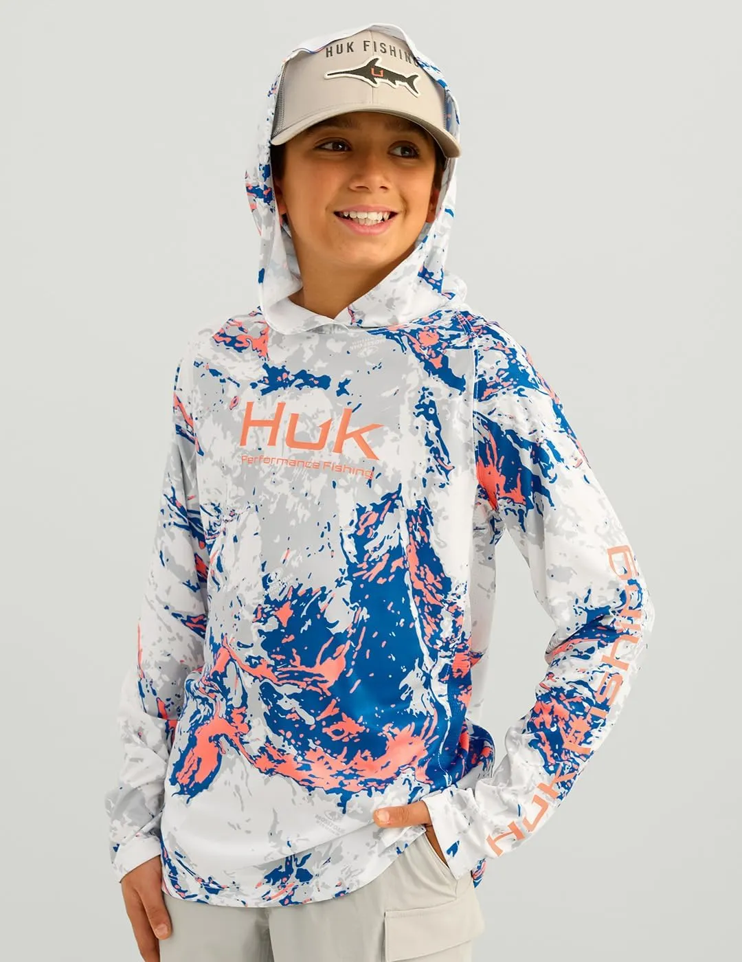 HUK Kids Mossy Oak Printed Pursuit Hoodie