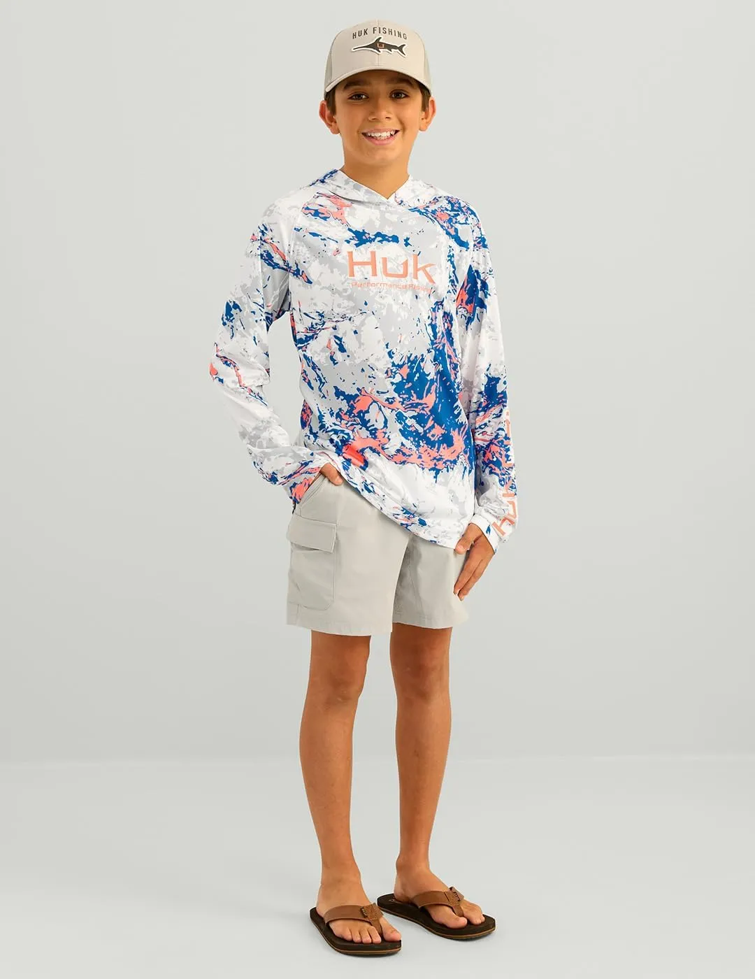 HUK Kids Mossy Oak Printed Pursuit Hoodie