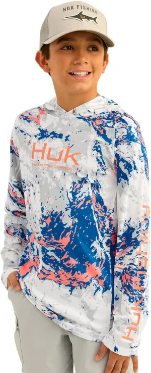HUK Kids Mossy Oak Printed Pursuit Hoodie