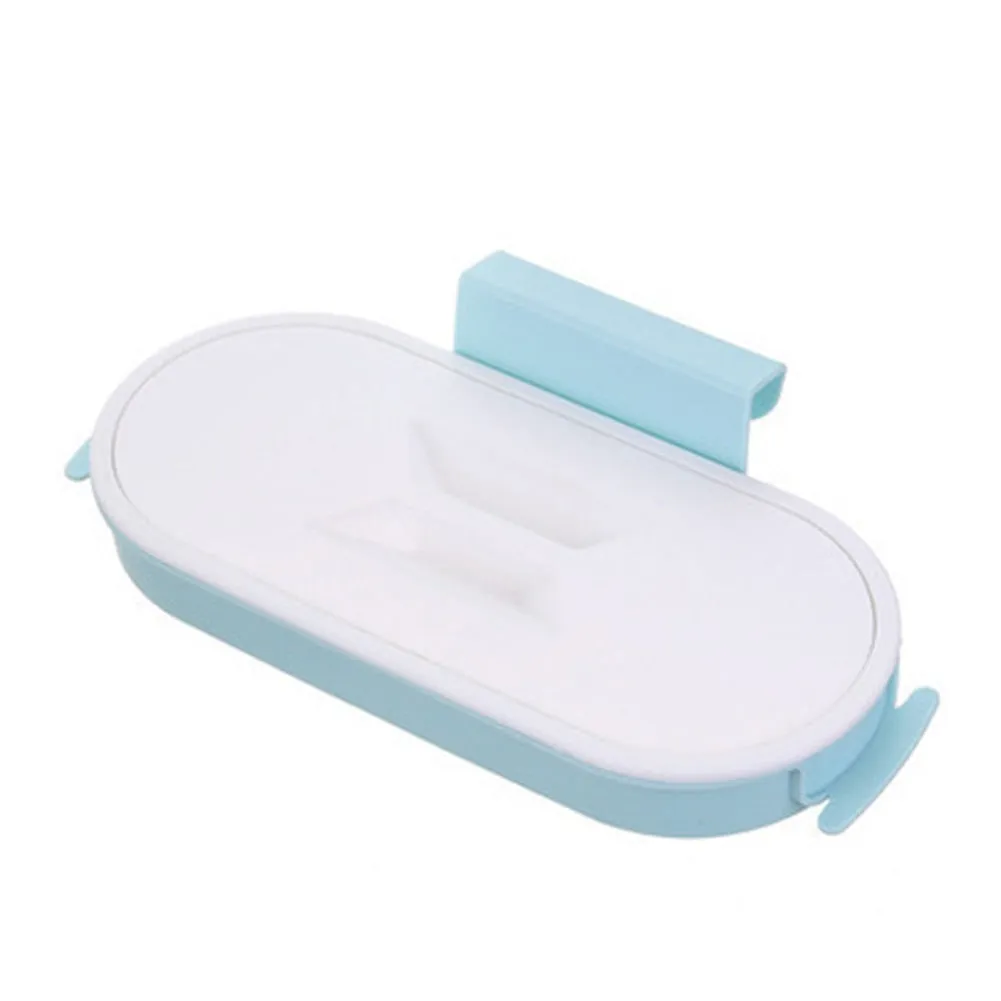 HULIANFU Portable Plastic Garbage Hanging Bag Kitchen Trash Storage Rack Bag Hook Scouring Pad Dry Shelf Holder Kitchen Organzier