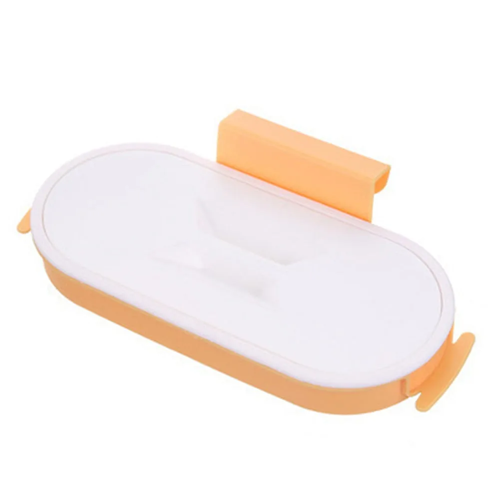 HULIANFU Portable Plastic Garbage Hanging Bag Kitchen Trash Storage Rack Bag Hook Scouring Pad Dry Shelf Holder Kitchen Organzier