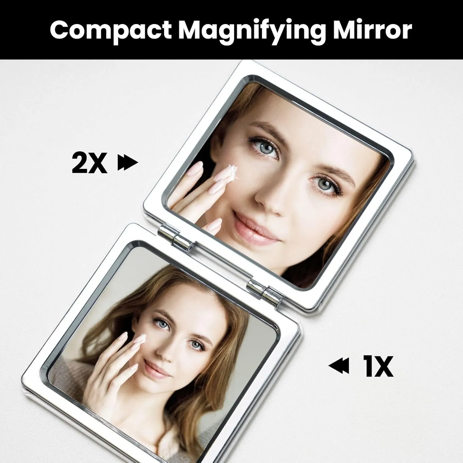 Husky Dog Portable Pocket Cosmetic Mirror-Compact and Light, It is A Necessary Thing to Go Out for Beauty and Makeup