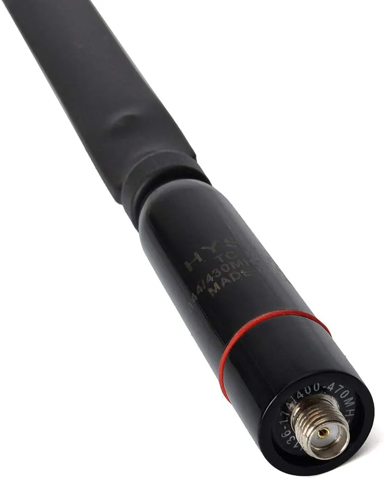 HYS SMA-Female Handheld Dual Band Antenna 15.3-Inch Super Foldable VHF/UHF (144/430Mhz) Antenna for BaoFeng uv-5r uv-82 f8hp BF-F8  Kenwood Radios (2 Pack)