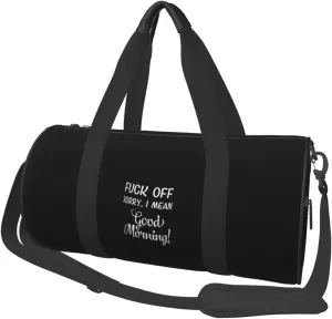 I Don'T Mean To Be Rude But Shut Up And Fuck Off Travel Luggage Duffel Bag Sports Rolling Foldable Duffel Bag, Black