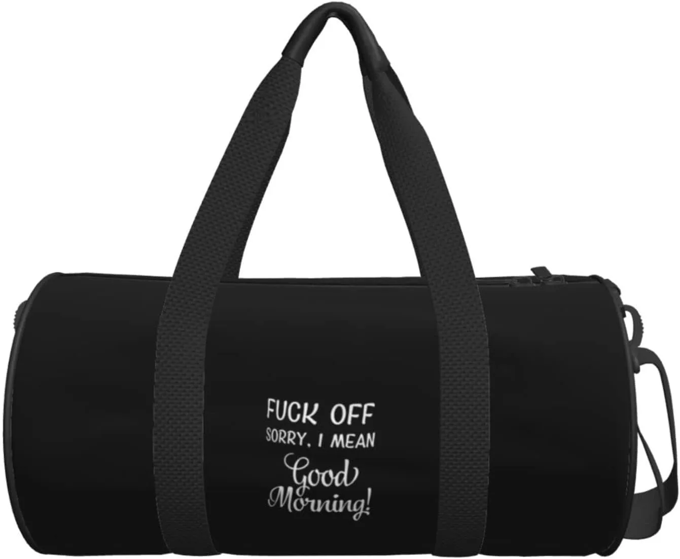 I Don'T Mean To Be Rude But Shut Up And Fuck Off Travel Luggage Duffel Bag Sports Rolling Foldable Duffel Bag, Black