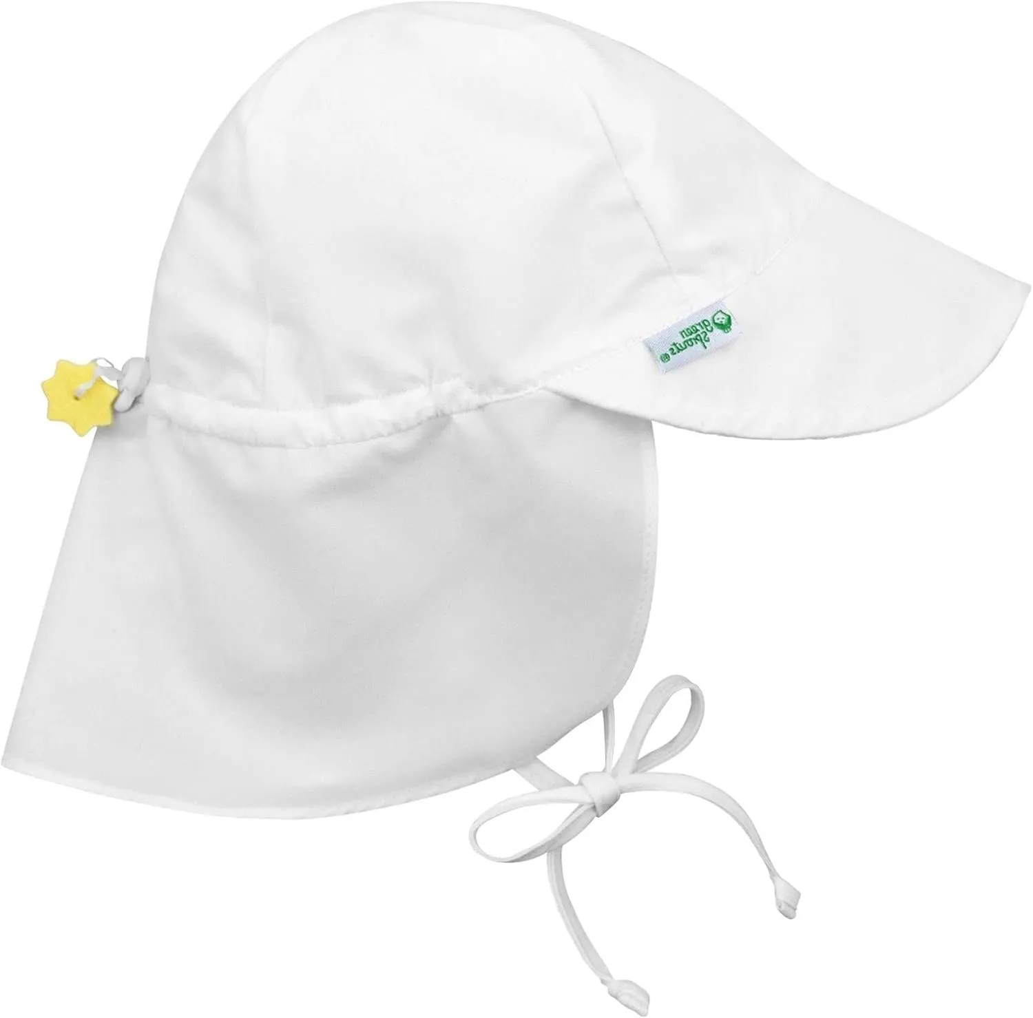 i play. Baby Flap Sun Protection Swim Hat, White, 9-18 Months