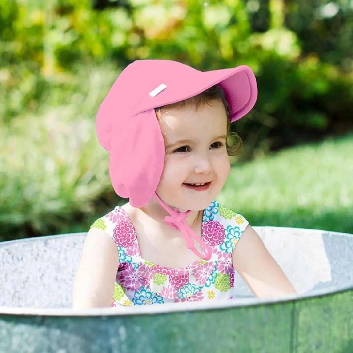 i Play Breathable Solid Flap Infant Baby Sun Protection & Swim Hat