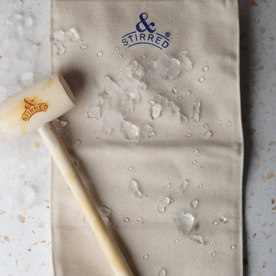Ice Bag and Mallet (Wooden Hammer)