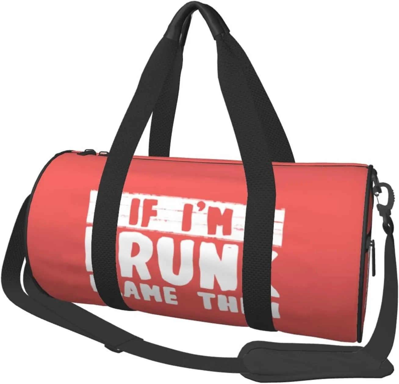 If I'M Drunk Blame Them Duffel Bag Gym Bag Travel Sports Tote Large Foldable Beach Swim Yoga5