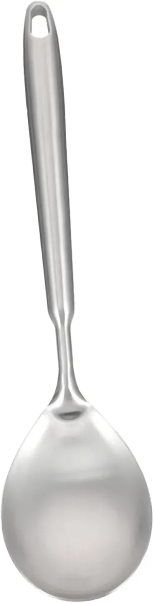 IMIKEYA Practical Stainless Steel Cooking Spoon Soup Ladle Comfortable Handle Easy Hanging Suitable for All