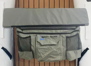 Inflatable Sport Boats Seat Cushion and Bag with Pockets (95 cm Seat Bag)