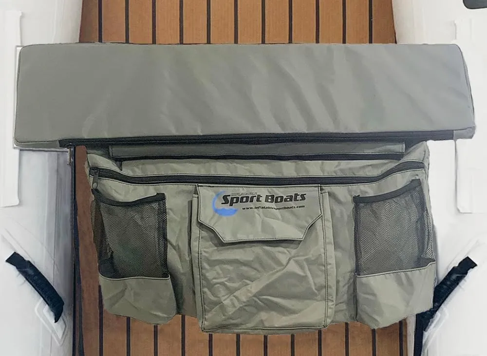 Inflatable Sport Boats Seat Cushion and Bag with Pockets (95 cm Seat Bag)