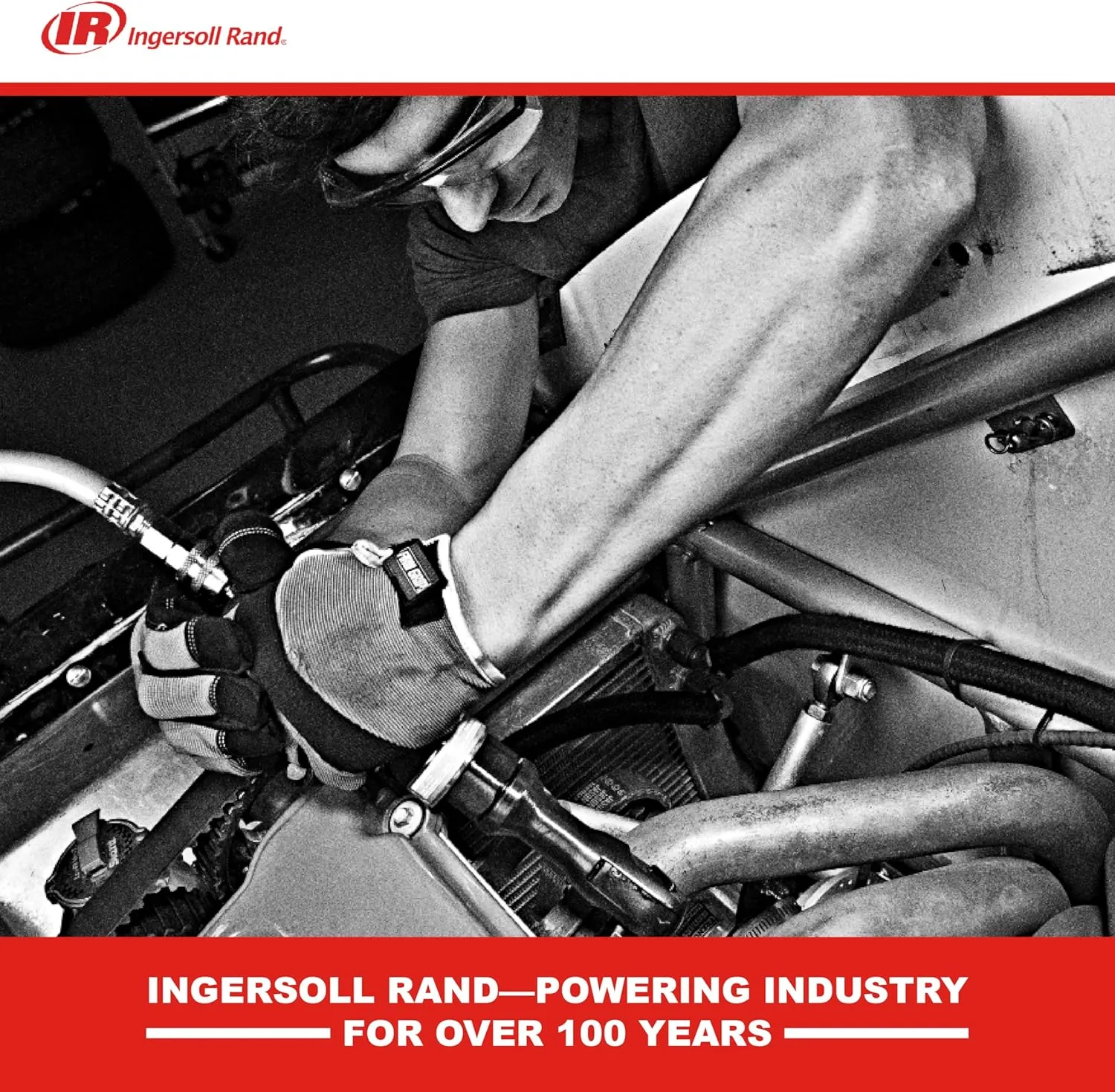 Ingersoll Rand 119MAXK Vibration Reduced Long-Barrel Air Hammer 5-Piece Chisel Set, 2,530 BPM, 3-1/2" Stroke, Round Shank