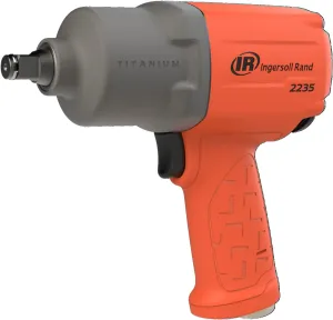 Ingersoll Rand 2235TIMAX-O 1/2" Air Impact Wrench, 1350 ft-lb Torque, Titanium Hammercase, Friction Ring Retainer, Pistol, Orange