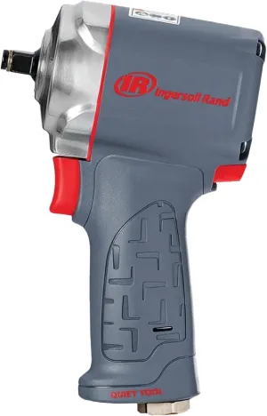 Ingersoll Rand 36QMAX 1/2 Air Impact Wrench, Quiet Technology, Torque Output Up to 640 ft lbs, Ultra Compact, Lightweight 2.4 lbs, Max Control, Gray