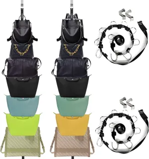 INOGIH Bag-Organizer Rack-Purse Handbag-Hanger Holder-Storage Over The Door Closet(Rack for Handbags/2 pcs Hold 20 Bags)