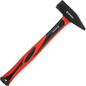 INTERTOOL 2 lbs Cross Peen Hammer, 1000g Heavy Duty Engineer Hammer, Mechanic, Blacksmith, Sheet Metal, 14” Shock Absorbing Fiberglass Handle HT08-0210