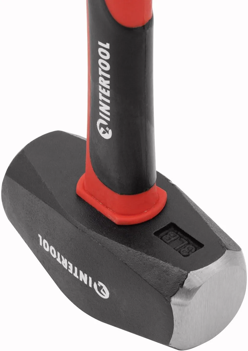 INTERTOOL 3lb Small Sledge Hammer 14.5” Club Drilling Hammer - Small Sledgehammer with Heavy-Duty Steel & Shock-Resistant Non-Slip Fiberglass Handle for Construction and Demolition - HT08-0246
