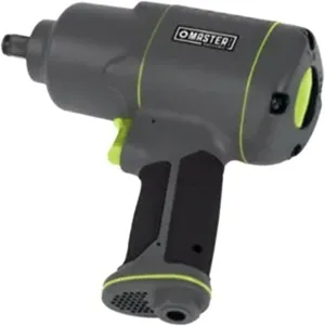 Intradin Import and Export Master Mechanic Pneumatic Powered Impact Wrench with Rubber Hand Grip and Aluminum Housing for Tools and Home Improvement