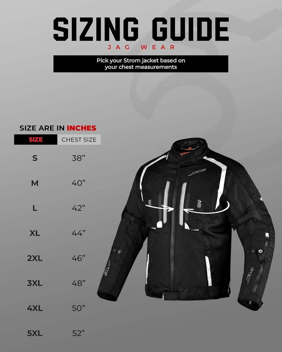 JAG Men's All Season Reflective Mesh Motorcycle Jacket | CE Armored Dual Sports Cordura Jacket with Removable Liner