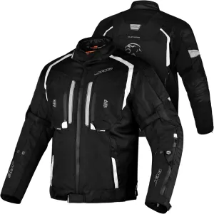 JAG Men's All Season Reflective Mesh Motorcycle Jacket | CE Armored Dual Sports Cordura Jacket with Removable Liner