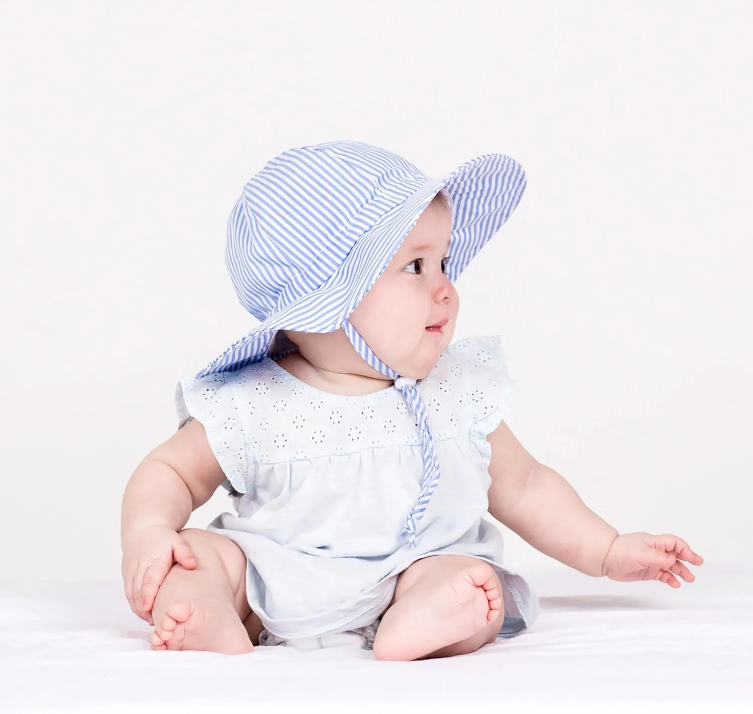 JAN & JUL 50  UPF Cotton Sun Hat with Wide Brim for Toddler Girls