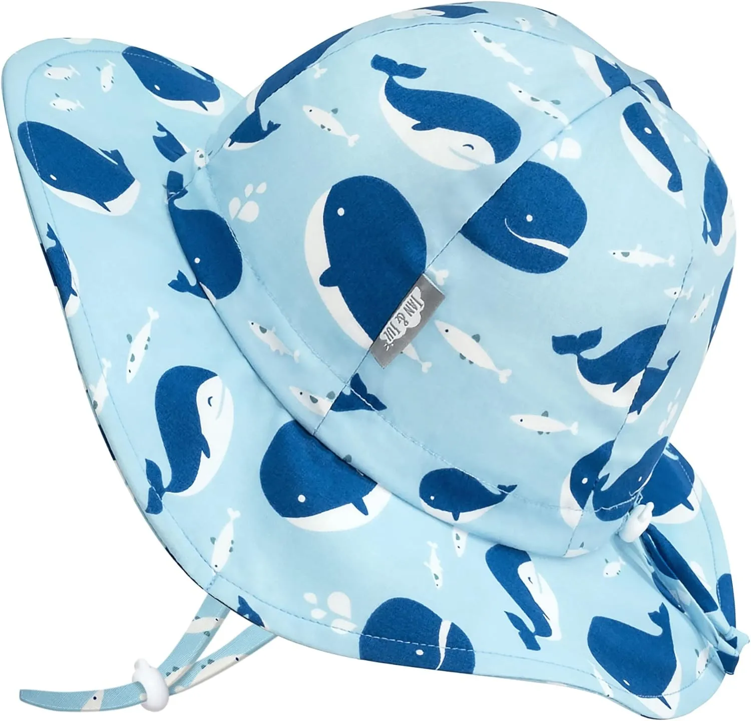 JAN & JUL Adjustable Cotton Floppy Sun Hat with 50  UPF Protection for Boys