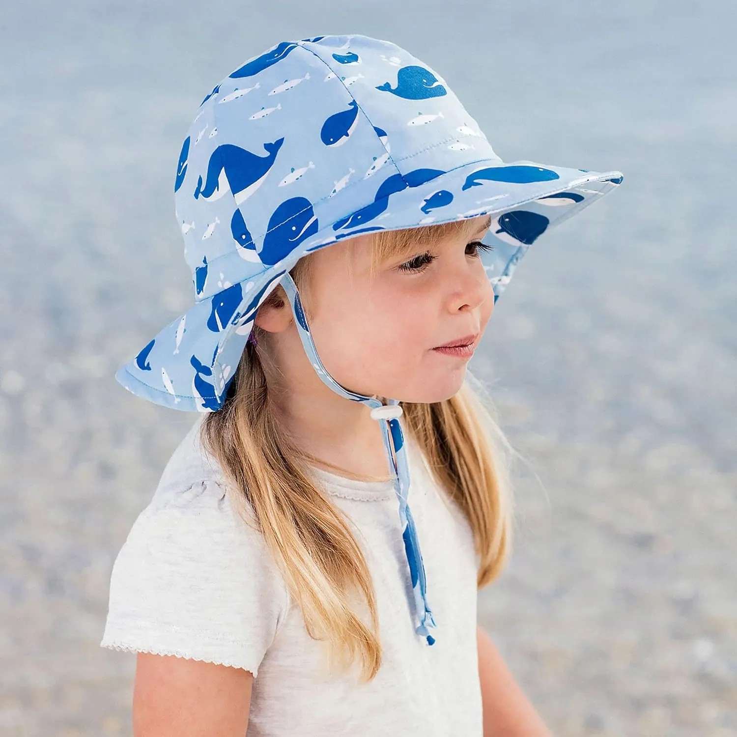 JAN & JUL Adjustable Cotton Floppy Sun Hat with 50  UPF Protection for Boys