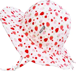 JAN & JUL Adjustable Cotton Floppy Sun Hat with 50  UPF Protection for Girls